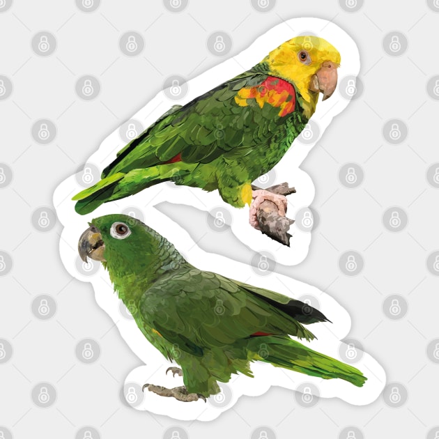 Parrots Sticker by obscurite